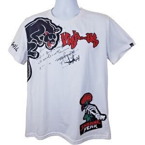 Imperious Puma Vishius Insane Fear Skeleton Rose Wild Child T-Shirt size XL